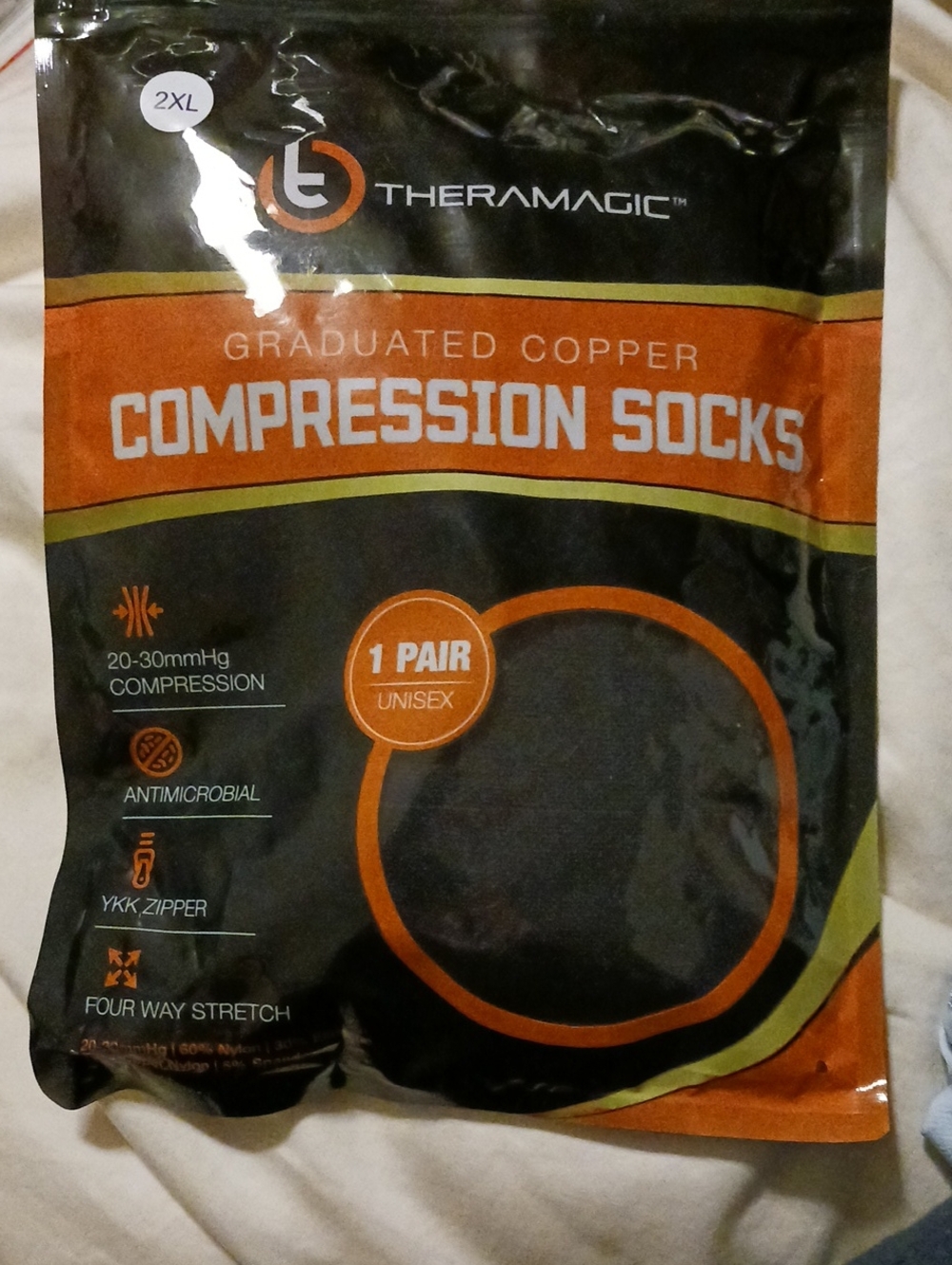 Unisex Theramagic Graduated Copper Compression Socks